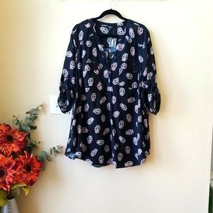 Torrid Long Sleeved Skull Top